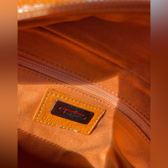 NWT Talbots Orange Genuine Leather Purse - Picture 4 of 4